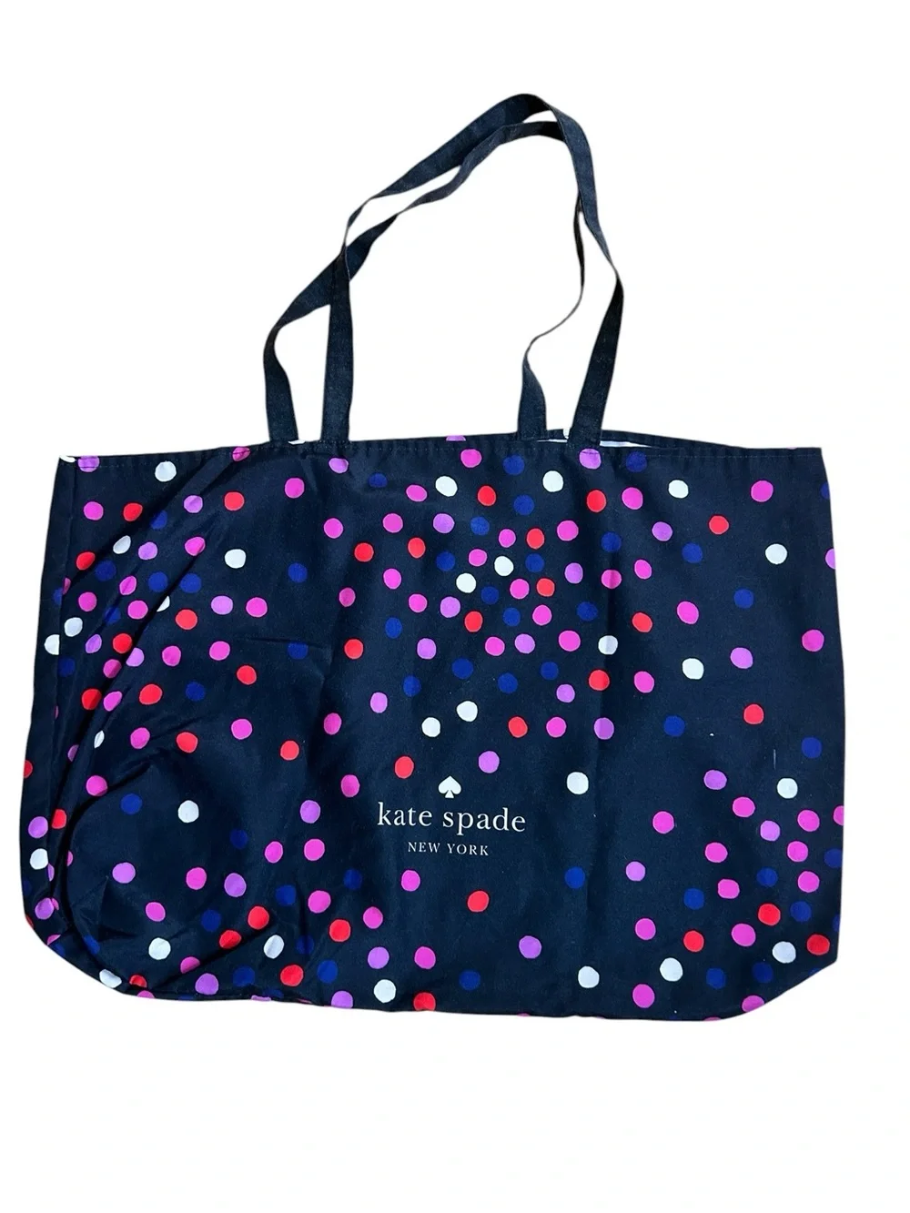 Kate Spade Confetti Reusable Tote Bag, polka dot large size